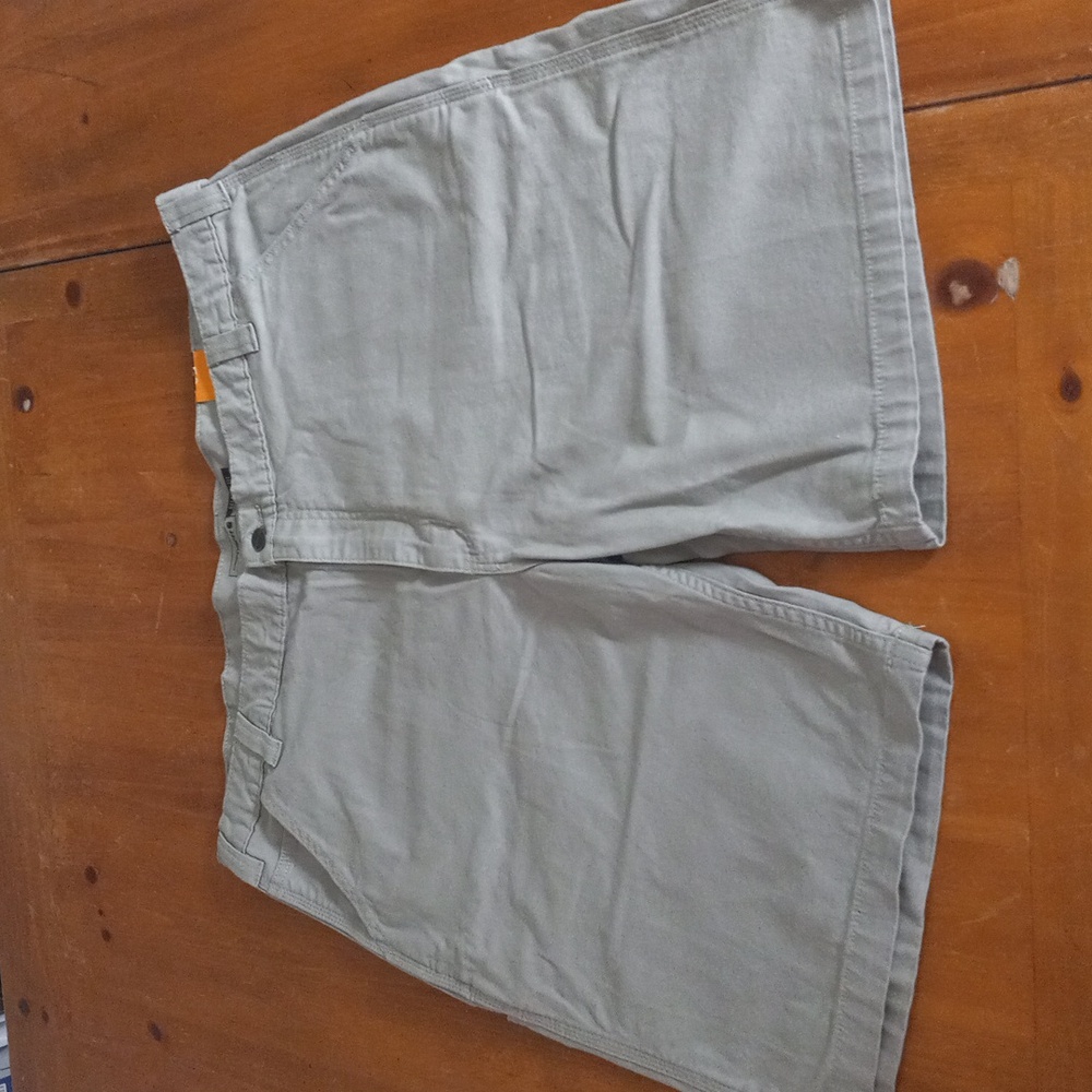 NWT Carhartt Cargo Shorts Men's Size 42 X 10 Tan Work Canvas Relaxed Fit Utility